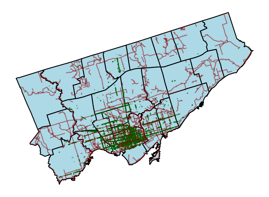 Adding bike parking onto the map.