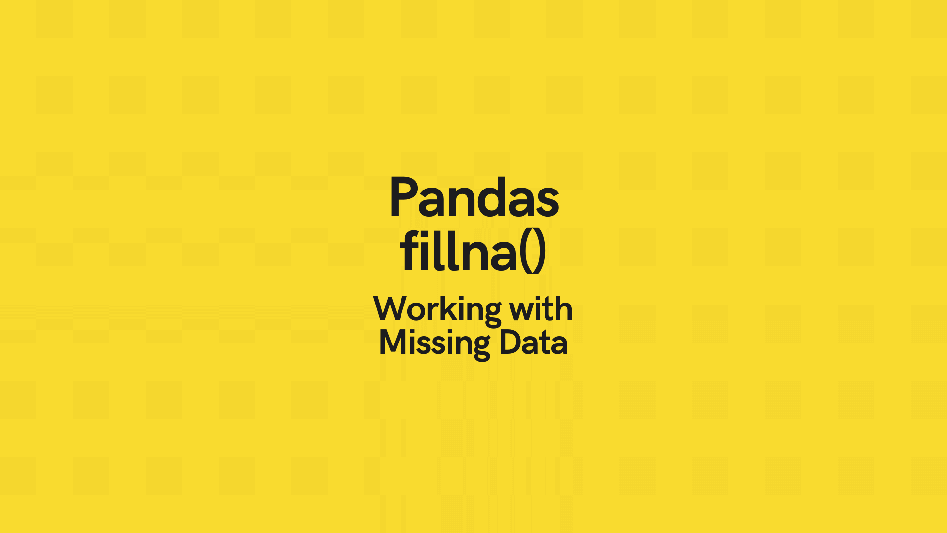 how-to-detect-and-fill-missing-values-in-pandas-python-youtube