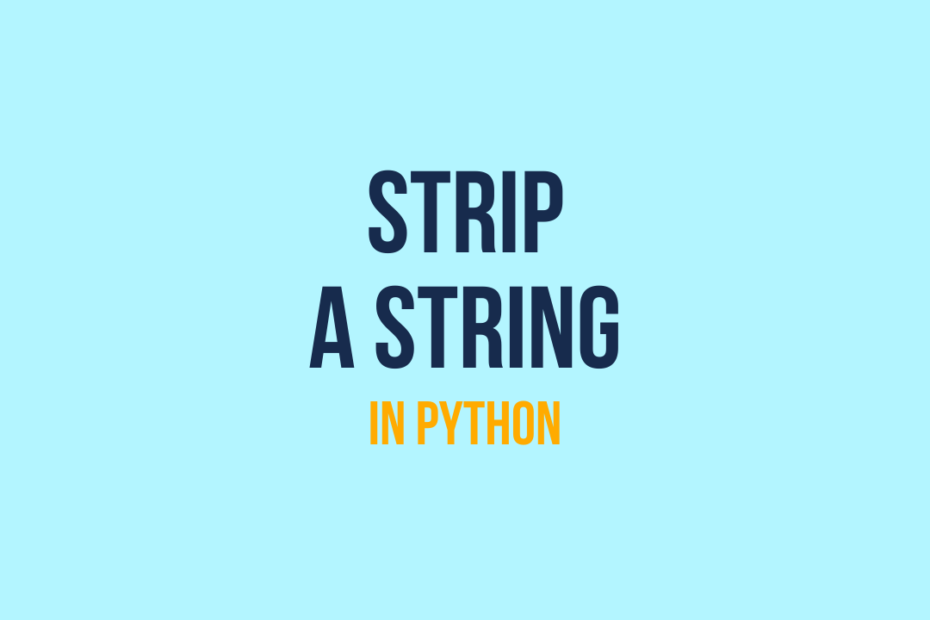 trim a string in python cover image