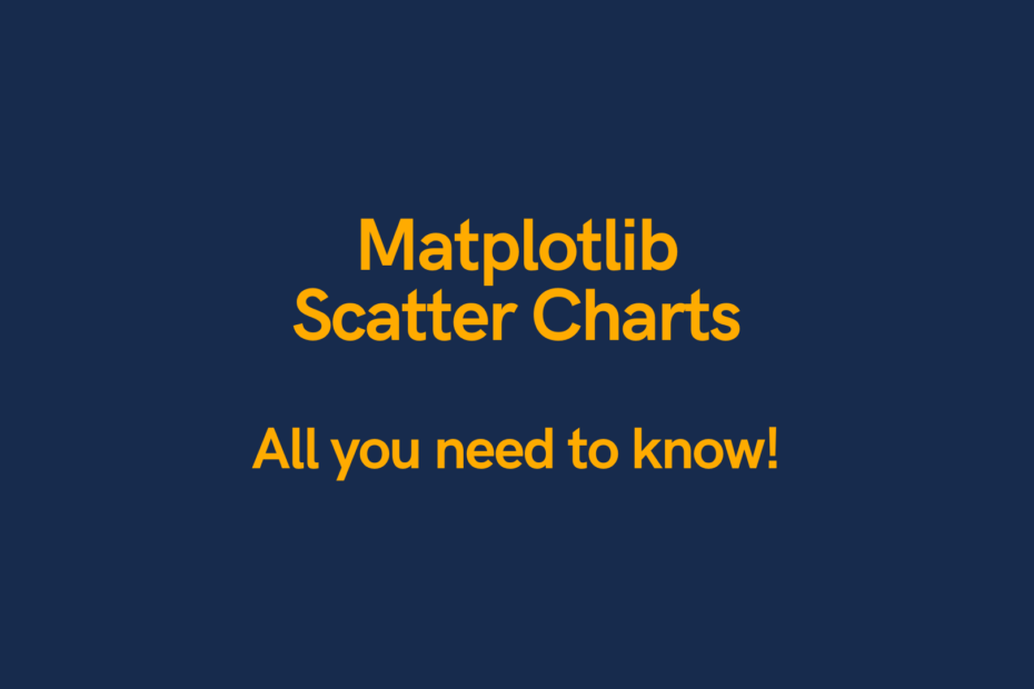 Matplotlib Scatter Charts Cover Image