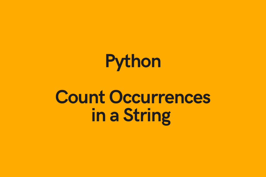 Python find in string count