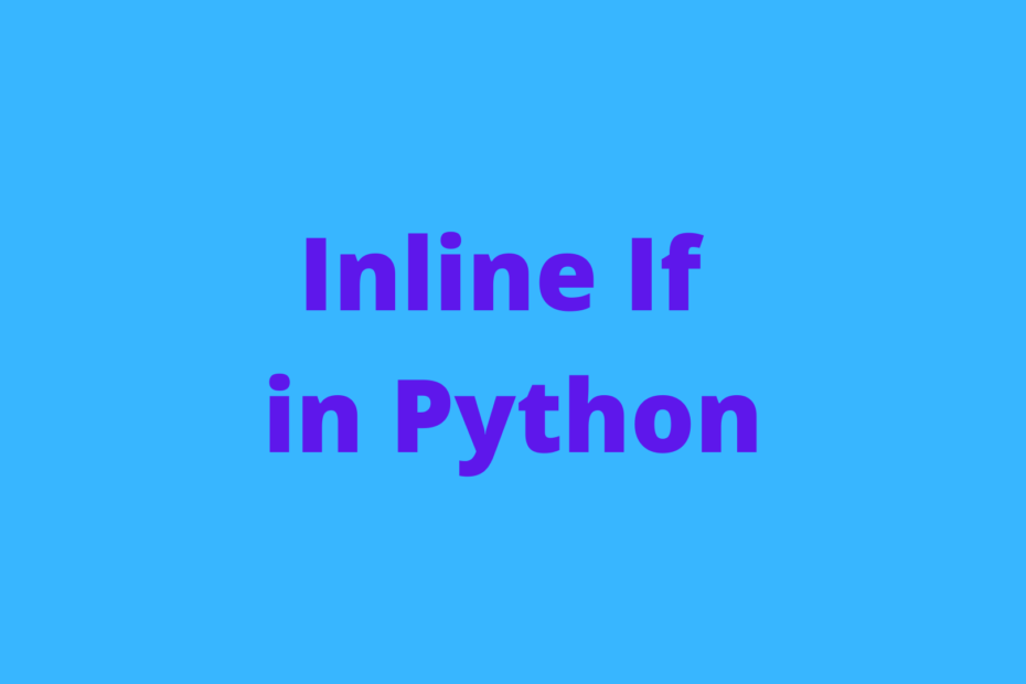 Inline If Python Cover Image