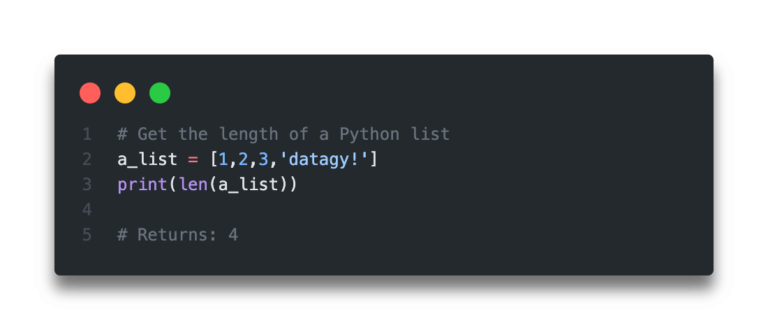 Length Of List In Array Python