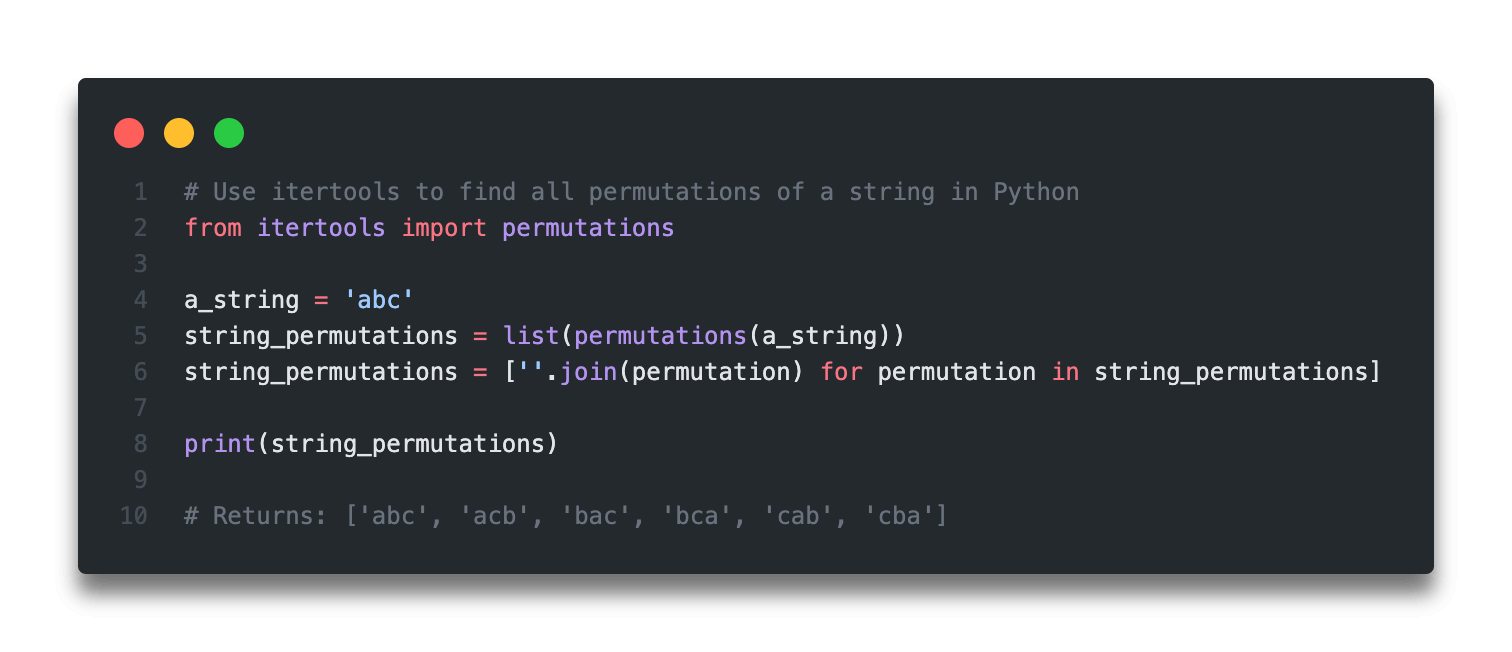 Python Find All Permutations of a String (3 Easy Ways!) • datagy