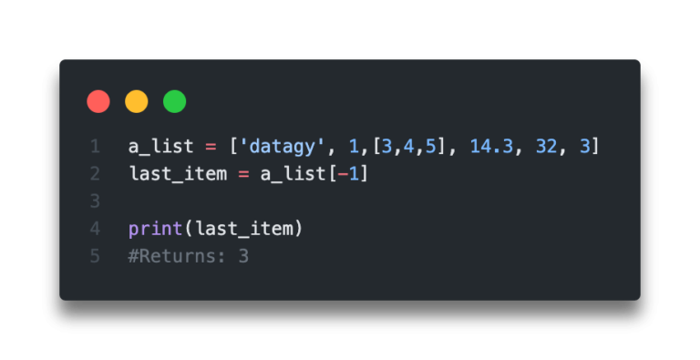 python-how-to-get-the-last-item-or-last-n-items-from-a-list-datagy