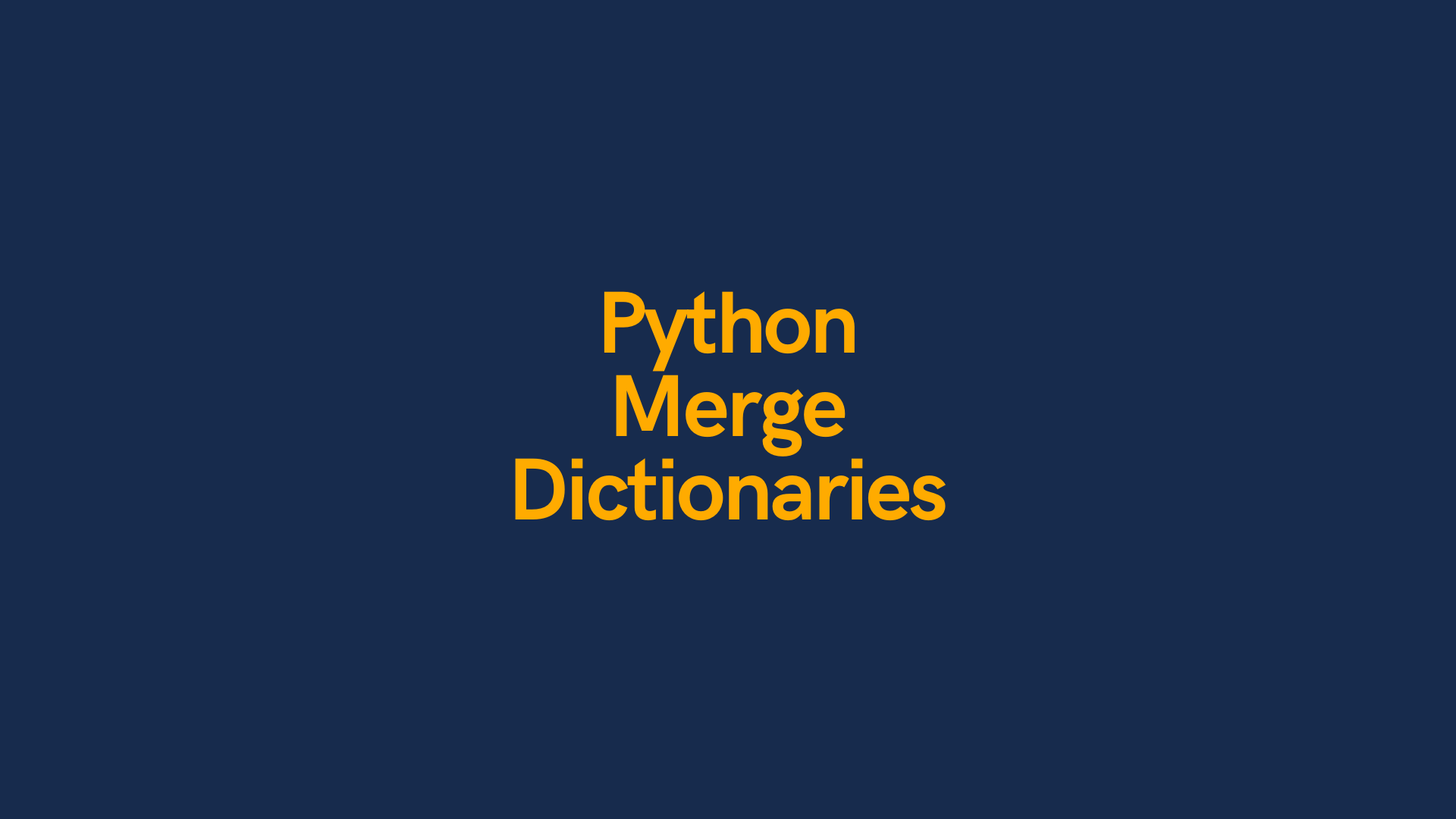 combine dictionaries python