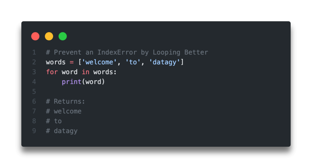 Quick Answer - Prevent a Python IndexError List Index Out of Range