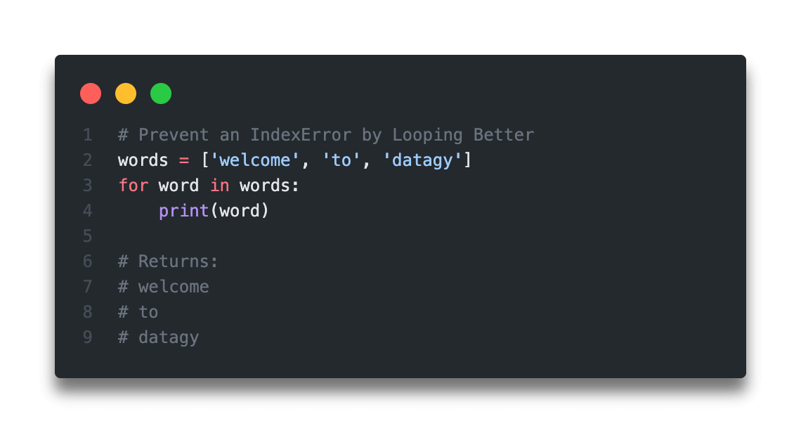 indexerror list assignment index out of range python error