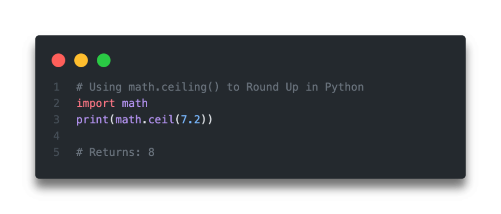 Python Ceiling Division