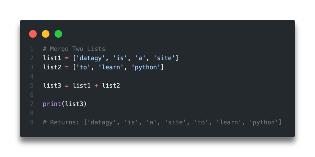Python: Combine Lists - Merge Lists (8 Ways) • Datagy