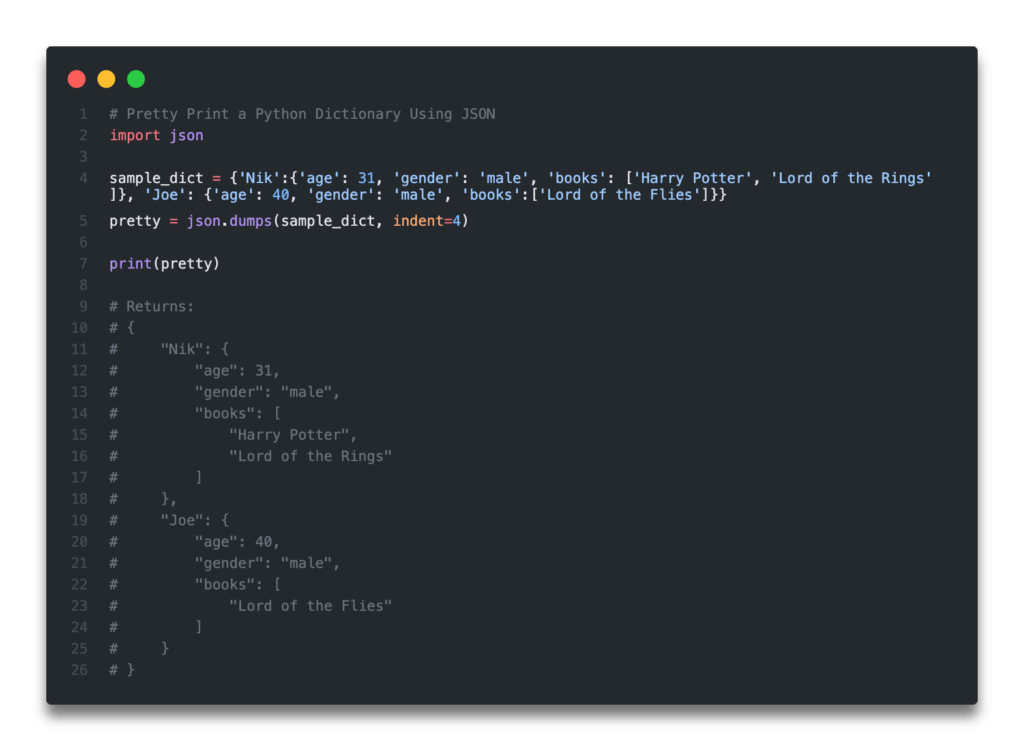 Python: Pretty Print A Dict (Dictionary) - 4 Ways • Datagy