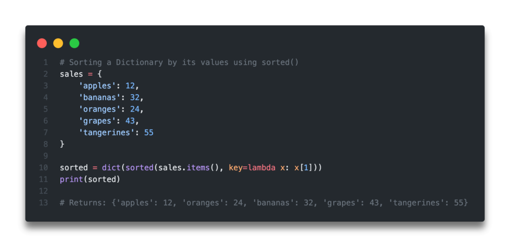 ordered dictionary python