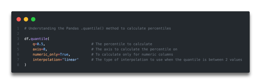 Pandas Quantile Calculate Percentiles Of A Dataframe Datagy