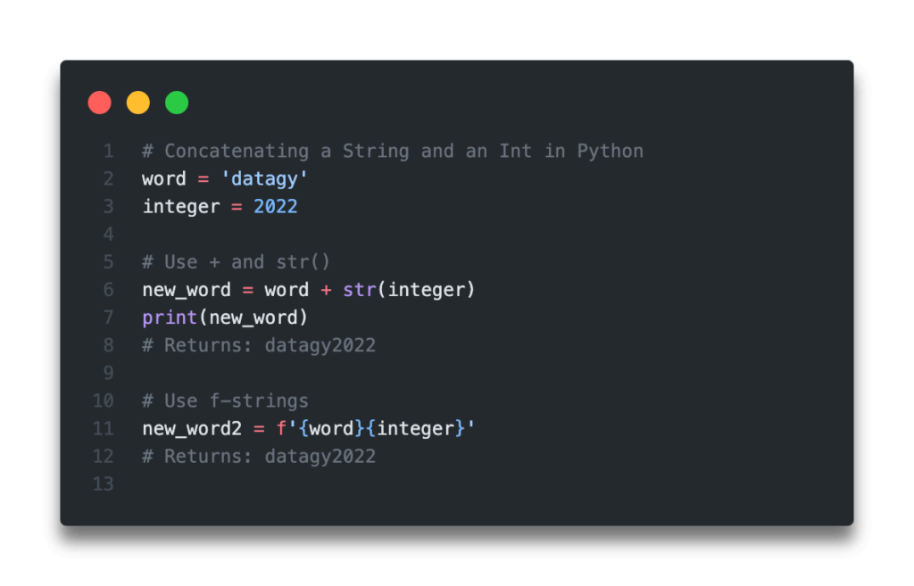 Python print integer