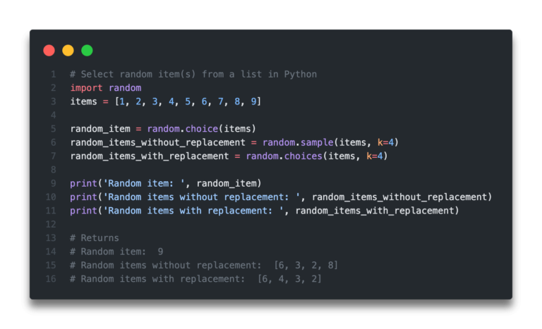 Python Select Random Element From A List Datagy