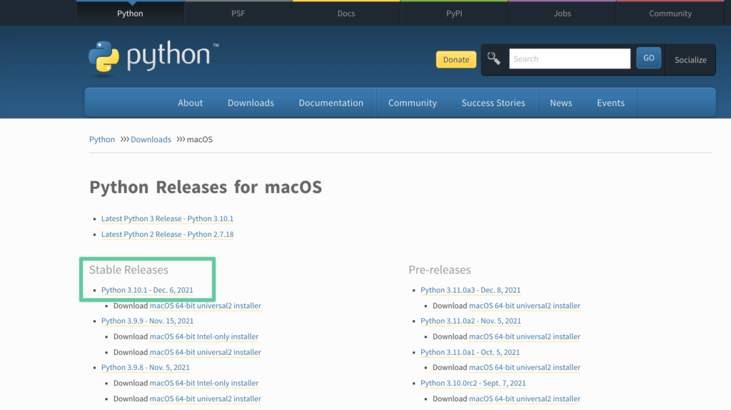 Finding the Latest Python Version on macOS