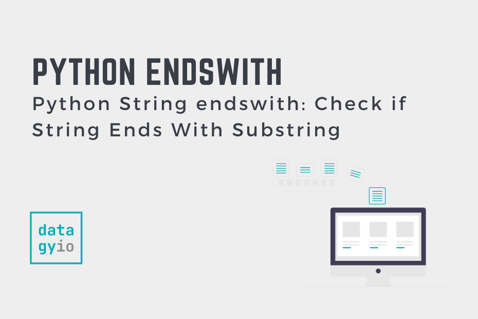 Python String endswith Check if String Ends With Substring Cover Image