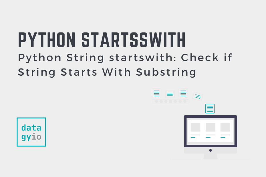 Python String startswith Check if String Starts With Substring Cover Image