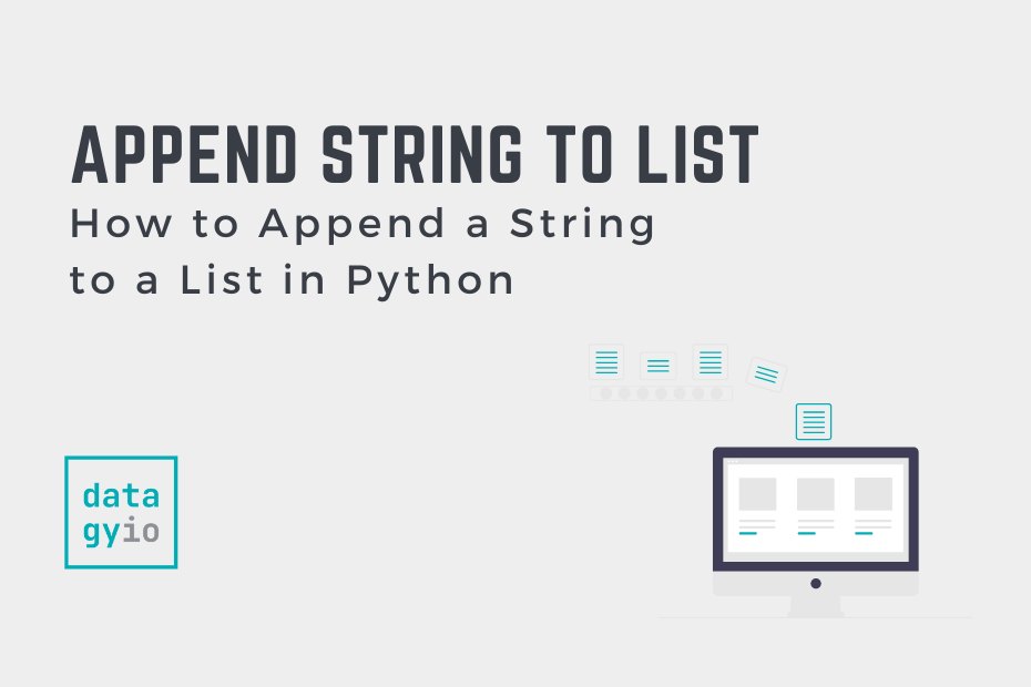 How to Append a String to a List in Python
